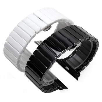 Dirželis Apple Watch Band 44mm/40mm 42mm correa Keramikos Nuorodą Apyrankę žiūrėti Accessories 38mm iwatch serijos 3 4 5 6 se
