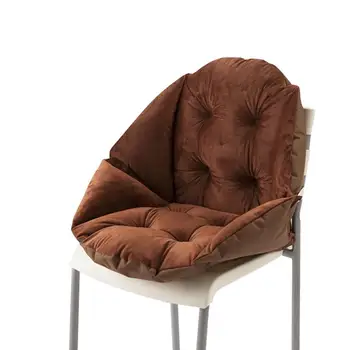 DishyKooker Minkštas Tirštėti Pliušinis Sėdynės Juosmens Nugaros atrama, Pagalvė Office Home Kėdė