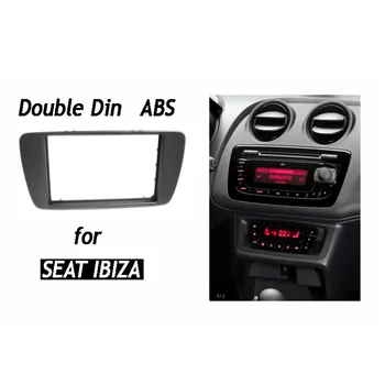 Dvigubo Din Audio fascia Seat Ibiza 2008+ Radijas, GPS, Stereo, CD Skydelis Brūkšnys Mount Diegimo DVD Trim Kit Rėmelį