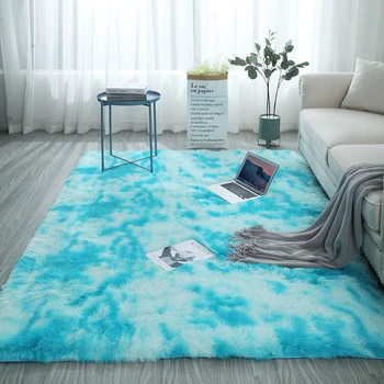 Europos ilgi plaukai mados miegamajame kiliminė danga bay lange naktiniai kilimėlį galima skalbti asmenybės kilimas Gradiento spalvos kambarį antklodė