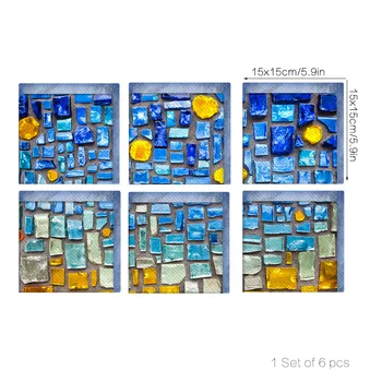 Funlife 3D Vonia Lipdukai,Mėlyna Mozaikos Anti-Slydimui atsparus Vandeniui lipnios Vonia, Decal,Dušas, Vonia, Vonios Kilimėliai Vaikas Nuimamas