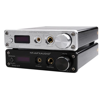 FX-AUDIO DAC-X7 HiFi Audio Ausinių Stiprintuvą, AK4490EQ USB DAC Dekoderis TPA6120 USB / Optical / Coaxial/AUX AMP