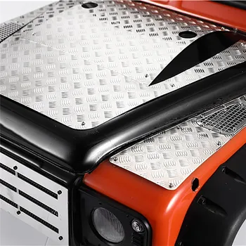 Gaubtas iš Nerūdijančio Plieno neleidžiančioms slysti Plokštės Dekoratyvinės Lape Modeliavimas Dalys TRX4 Land Rover Defender RC Modelio Automobilių Reikmenys