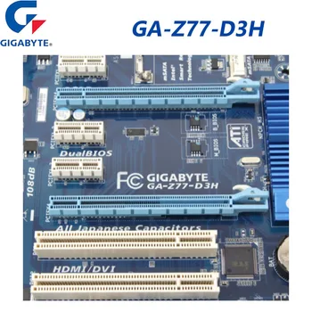 GIGABYTE GA-Z77-D3H pagrindinė Plokštė LGA1155 DDR3 PCI-3.0 Darbalaukio GA-Z77-D3H Mainboard 1155 Core i7/i5/i3 LGA1155 HDMI suderinamus