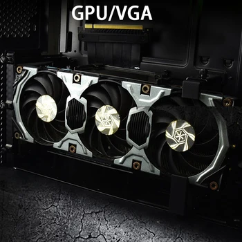 GPU VGA Su 7 Slots Patvarus Montuoti Vertikaliai PCI-E Laikiklis Kabelis 