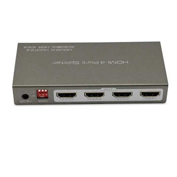 HDMI 2.0 Splitter 4K 60Hz HDR HDCP 2.2 2.0 HDMI 1, 2 out HDMI 2.0 1X4 splitter EDID valdymas(2 skirtingas rezoliucijas palaikoma)