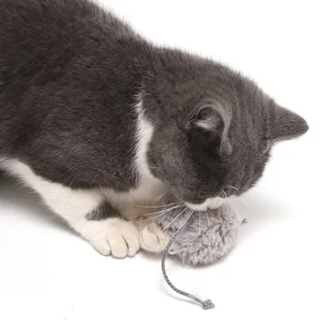 HptYfd Naminių Kačių Žaislai, Pliušas Clockwork Pelės Kramtyti Žaislus Šuniukas Katės Interaktyvus Funny Cat Judėjimo Naminių Reikmenys