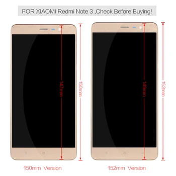 Išbandyta Xiaomi Redmi 3 Pastaba Pro Prime LCD Jutiklinis Ekranas skaitmeninis keitiklis Visiškai Asamblėja 5.5