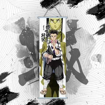 Japonų Anime Demon Slayer Paveikslų Audinys Audinys Plakatas Sienos Pažymėkite Ašmenys Demonas Sunaikinimo Slayer