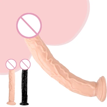Jausmas Tikroviškas Dildo minkštas Skystu silikonu didelis Didelis Penis Su siurbtuko Sekso Žaislai Moteris Strapon Moterų Masturbacija