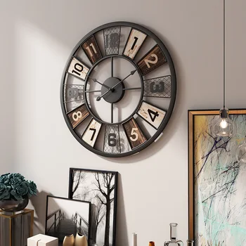 Kūrybos Minimalistinio Tinklelis Sieninis Laikrodis Biuro Kambarį Atmosfera Laikrodis Modernus Dizainas Ir Tylus Mados Dekoratyvinis Kvarcinis Laikrodis