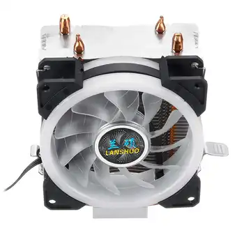 LED CPU Cooler Master 2Pure Variniai Šilumos vamzdžiai Įšaldyti Bokštas Aušinimo Sistema CPU Aušinimo Ventiliatorius Intel 775/1150/1151/1155/1156/1366