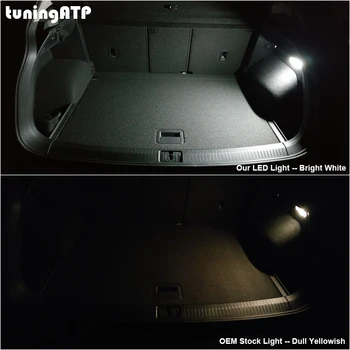 LED Interjero Įkrovos Kamieno Bagažo Skyriuje Šviesos Žibintas Volkswagen Golf Mk5 6 7 7.5 Golfo Variantas Plius Sportsvan Ryškiai Balta