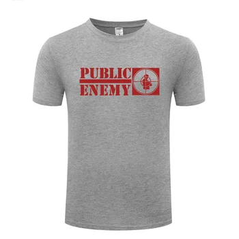 Muzika Rap Public Enemy T Marškinėliai Vyrams Hip-Hop Trumpas Rankovės O Kaklo Medvilnės Žmogus T-Shirt Cool Juokinga Streetwear Viršuje Tee Didelis Dydis