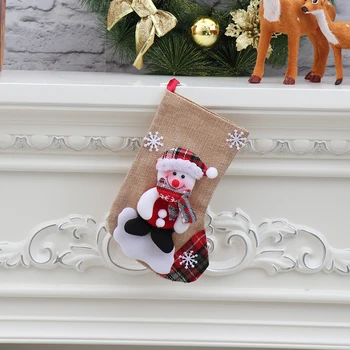 Naujas Židinys Papuošalai Big three-dimensional kojines Kalėdų dekoracijas Dovaną-Saldainių Maišelį Kalėdų Batai Kalėdų Kojinės