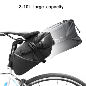 NEWBOLER 2020 Dviračio Krepšys Bicycle Balno Uodega Sėdynės Vandeniui Laikymo Krepšiai, Dviračių Galiniai Pack Panniers Priedai 10L Max