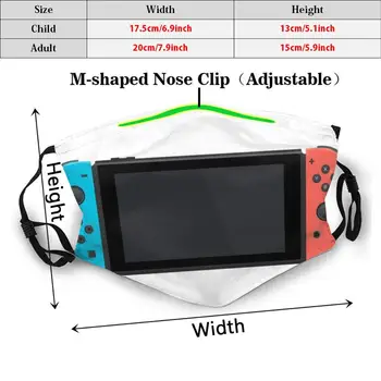 Nintendo Jungiklis Juokinga Spausdinti Daugkartinio Naudojimo Kd2.5 Filtras Veido Kaukė Nintendo Pereiti Žaidimai Įtaisą Originalių Žaidimų Konsolės Minimalistinio Tech
