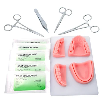 Odontologinės praktikos rinkinys, Burnos modelis, Swaged adata, Mokymo priemonė rinkinys su selica gelis, skirtas Odontologijos Studentų burnos žaizdoms mokymo