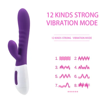 OLO Dildo Vibratorius G-Spot Rabbit Vibratorius Klitorio Stimuliatorius Makšties Pūlingas Massager Sekso Žaislai Moterims, Moteriška Masturbacija