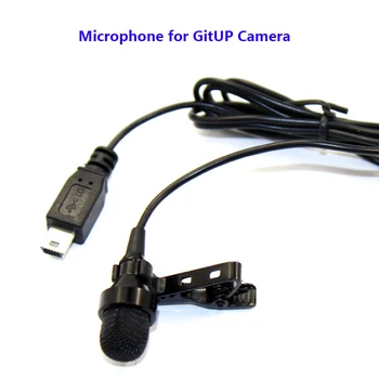 Originalus Išorinis Mikrofonas Aaction Cam GitUp Git1 Git2 Git2P G3 F1 G3 DUO WIFI Sporto Fotoaparatai