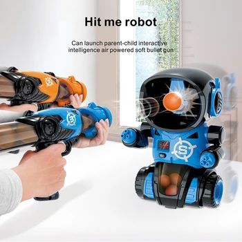 Oro Maitina Saugos Minkšta Kulka Pistoletas Trenkė Man Robotas Šaudymo Žaidimas Tikslinė Bullet Gun mergaitėms, Vaikams, Žaislų, dovanų Švietimo sportas