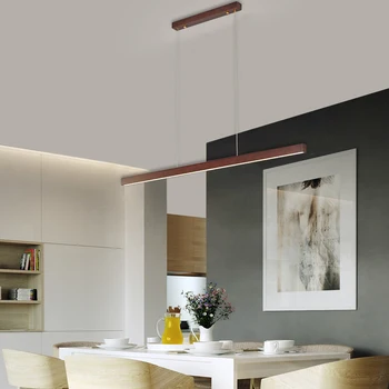 Paprasta, Modernios LED Medienos Sieniniai šviestuvai Namų Dizaino Valgomojo Kambario, Biuro, Virtuvės Kabo Šviesa Patalpų Kambarį Šviesos Šviestuvas