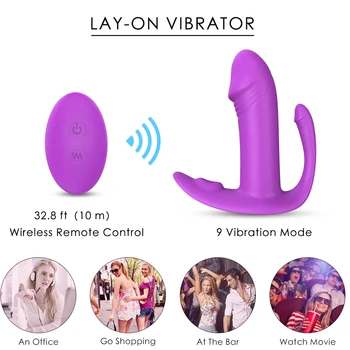 PHANXY Dėvėti Dildo Drugelis Vibratorius Kelnaitės Moterims Masturbator Belaidžio Apatiniai Nuotolinio G Spot Klitorio Stimuliatorius Sekso Žaislai