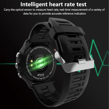 Pranešimo Priminimas Smartwatch Fitneso, Širdies Ritmas, Kraujo Spaudimas Tracker Visiškai Jutiklinį Ekraną, 