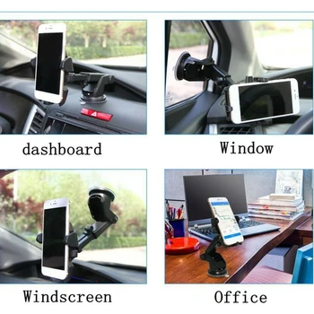 Priekinio stiklo laikiklio Ištraukiama siurbtukas Universalus Laikiklis Automobilinis Telefono Laikiklis Paramos Pasukti Interjero GPS Stovi Auto Užraktas ABS
