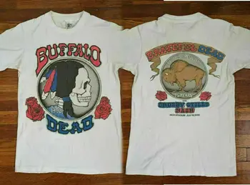 Retas Grateful Dead Buffalo Miręs 1990 Vtg Marškinėliai Perspausdinti Naujas