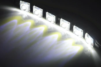RJOKTEAM 2vnt/daug Lankstus DRL LED Dienos Veikia Šviesos Lempos, Automobilio Dienos Šviesos Juosta Rūko Žibintai 12V 6 LED Automobilių Stiliaus Dekoras Apšvietimas