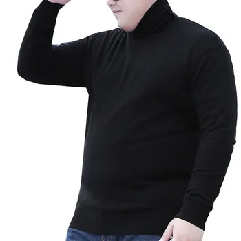Rudens-žiemos Vyrų megztinis 5XL 6XL 7XL 8XL Krūtinė 143cm Plius dydžio vientisos spalvos megztinis vyrams, 3 spalvų