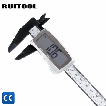 RUITOOL Skaitmeninis Suportas 0-150mm/0,1 mm Didelis LCD Ekranas mm/colių Skaitmeninio Vernier Suportas Matavimo Įrankiai