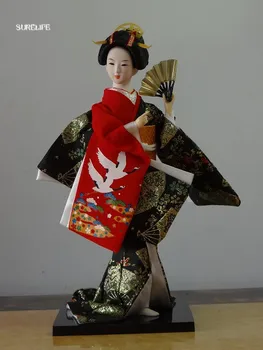 Rytų Azijos stiliaus Japonijos šilko baldai Kimono Kabuki Geiša lėlės rankdarbių papuošalai Japonijos humanoidų skaičiai Namų dekoro