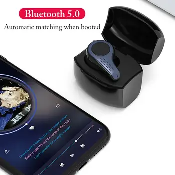 S9 TWS 5.0 Bevielio Stereo Bluetooth 5.0 Ausinės Mini Nematomas Sporto Ausinių laisvų Rankų įranga Su Vienos Ausies Įkrovimo Kamera
