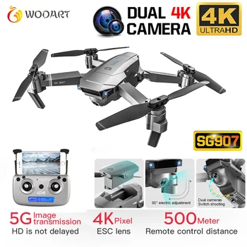 Sg907 Gps Drone Su Kamera 4k 5g Wifi Rc Quadcopter Optinio Srauto Sulankstomas Mini Dron 1080p Hd Kamera Drone Vs E520s E58 Xs816