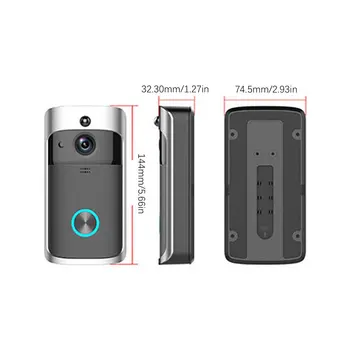 Smart Mobilusis Telefonas Durų Bell Kamera, WiFi Smart Video Domofonas Žiedas Doorbell Judesio Aptikimo Vaizdo Telefono Vaizdo Kamera