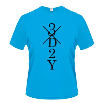 Spausdinti 3D2Y Naujas mados vyriški marškinėliai medvilnės O-apykaklės vyriški trumparankoviai vyriški T-shirt didmeninės