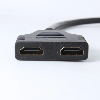 Splitter Cable 1 Patinas Dual HDMI Adapteris-suderinama HD LED LCD TV Konverteris Del Divisore