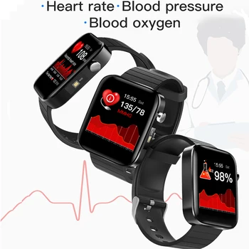 T68 Plus Smart Žiūrėti Kūno Temperatūrai Matuoti Širdies ritmas, Kraujo Spaudimas, Deguonies Stebi Vyrų, Moterys Smartwatch 