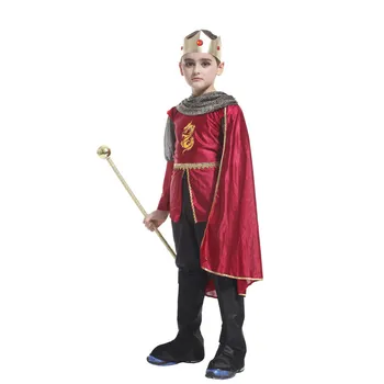 Vaikai Vaikų Viduramžių Vidurio Amžiaus Royal Kovotojas Riteris Kostiumas Garbingą Princas, Karalius, Kostiumai Karnavaliniai Puras Helovyno Cosplay