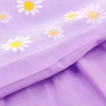 VIDMID vaikų mergaičių vasaros rankovių suknelės vaikams nėrinių gėlių drabužius suknelė baby girls cartoon atsitiktinis suknelė drabužių 7065 04