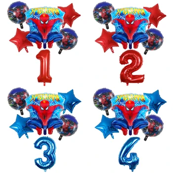 Voras Superherojus žmogus Folija Balionai Oro Globos Keršytojas vaikams 1 2 3 4 5 metų Gimtadienio Apdailos Baby Shower Vaikų Žaislas