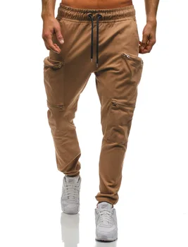 Vyrai Poilsiu 2019 Nauja Raudona Kamufliažas Multi-Kišenės, Krovinių Kelnės Vyrams Medvilnės Haremo Kelnės Hip-Hop Kelnės Streetwear XXXL