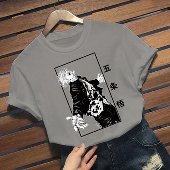 Vyrų, Moterų, T-marškinėliai, Topai Kawaii Džiudžiutsu Kaisen Marškinėlius Satoru Gojo T-shirt, Anime, Manga, Marškinėliai, Drabužiai