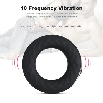 Vyrų Vibracija Cockring USB Įkrovimo Silikoninis Vibruojantis Varpos Lyties Žiedas Atidėti Ejakuliacija, Erekcijos Užrakto Žiedas Sekso Žaislas Vyrams