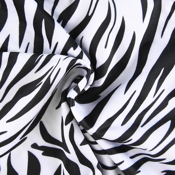 Zebra Spausdinami Nėrinių Y2K Vasarą Pasėlių Viršuje Kratinys V-kaklo, Seksualus, be Rankovių 90s Viršuje Backless Lankas Mados Camis Femme Cuteandpsycho
