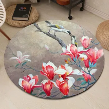 Šiaurės paprasta modernus apvalių kilimų kambarį arbatos stalo, miegamajame kabantys krepšelį kompiuterio kėdė pagalvėlė naujas Kinijos retro stiliaus ca