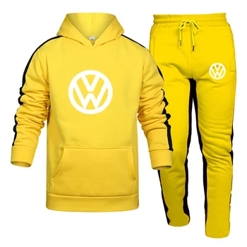 žiemos Vyrų Hoodie sportinės aprangos kostiumas sujungimas hoodie kostiumas Harajuku atspausdintas Logotipas sekti pavyzdžiu poilsiu pants vyriškos sporto sportswe