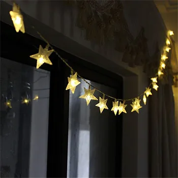 Žvaigždės blyksnis Pasakų Žibintai su Nuotoliniu valdymu,baterijomis, Styginių Pasakų naujovė žibintai LED star Gėlių Kalėdinis Namų dekoras